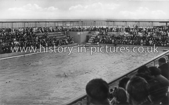 Swimming Pool on Pier, Clacton on Sea, Essex. c.1930's